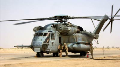 Iraq Freedom. Helicopter H-53