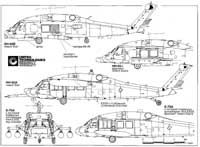 Схема вертолета H-60B, увеличить рисунок