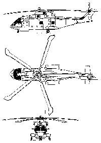 Схема вертолета EH101 Merlin Naval, увеличить рисунок