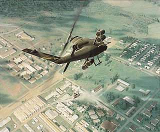AH-1 Huey Cobra. Attack Helicopter