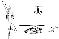 Схема вертолета AH-1 Cobra, увеличить рисунок