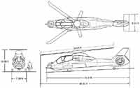 Схема вертолета Lynx AH, увеличить рисунок